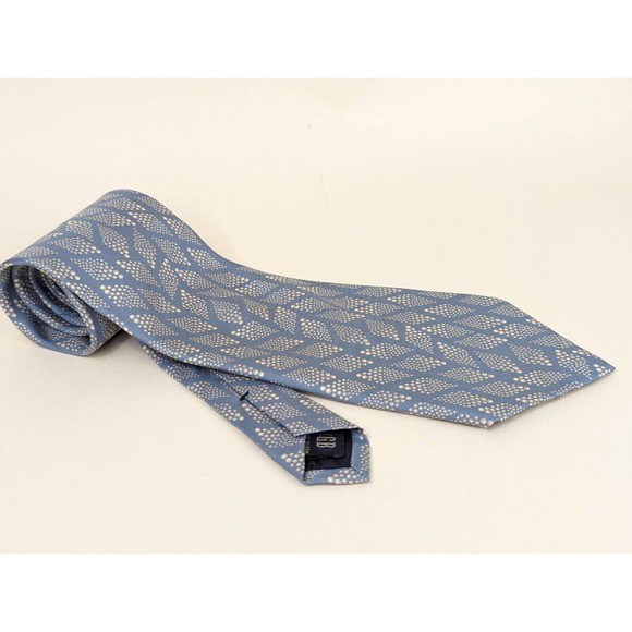 Vintage Mens Gitman Bros Tie Necktie Gray White Abstract 100% Silk USA Classic - Picture 1 of 4